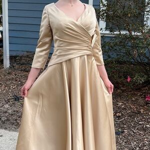 Candlelight satin gown